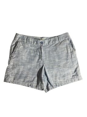 LOFT (12) Light Blue Linen-Blend Women's Shorts